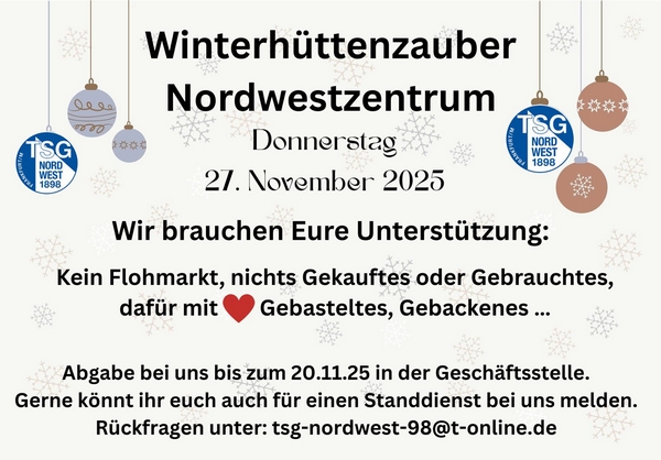 Winterhüttenzauber Nordwestzentrum